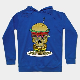 Skull Burger and Finger Fries Hoodie